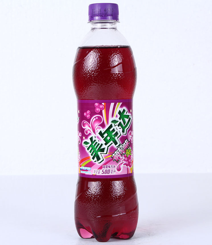 美年达葡萄味500ml